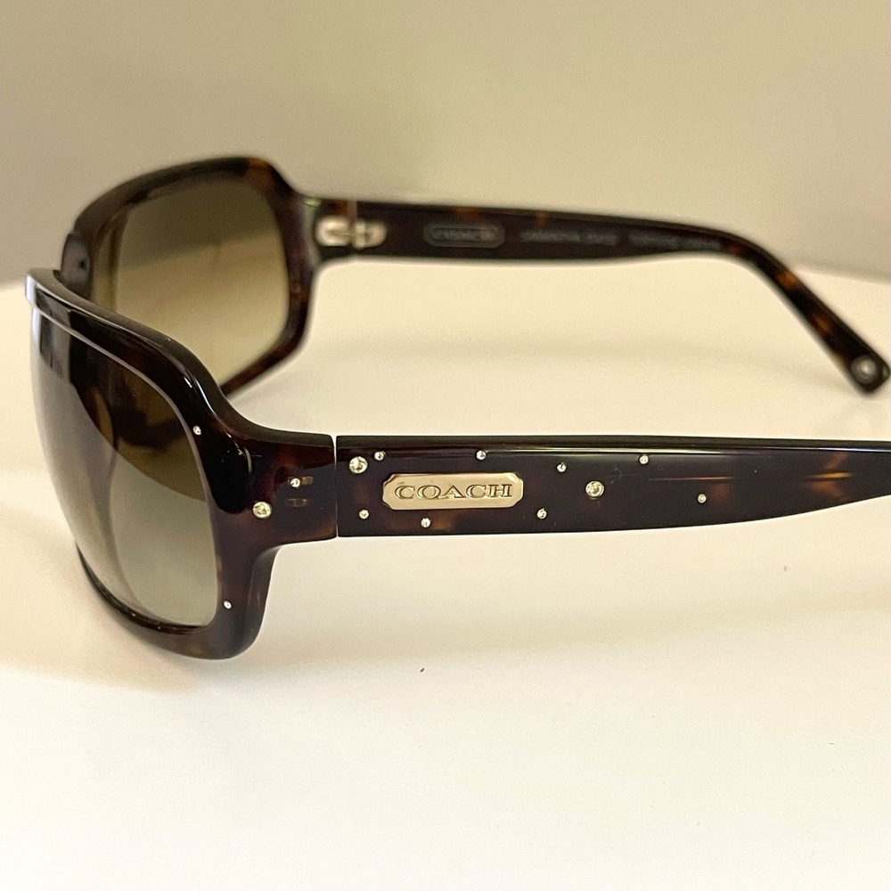 Coach Samantha S425 Tortoise Green Sunglasses - Picture 6 of 11